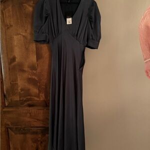 Current Air Deep Green V-Neck Dress